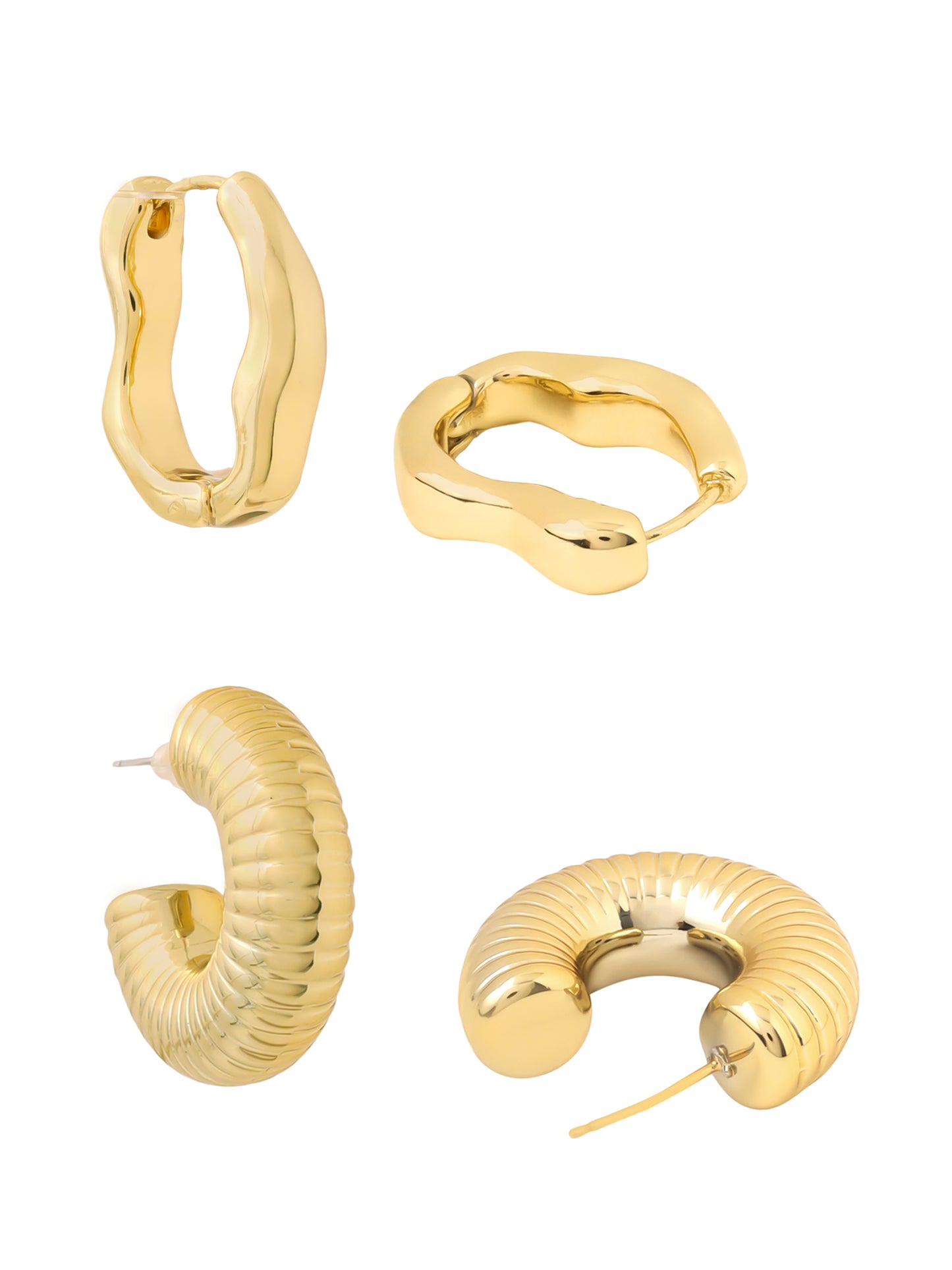 Yellow Chimes hoop earrings - Elegant styling for school wear