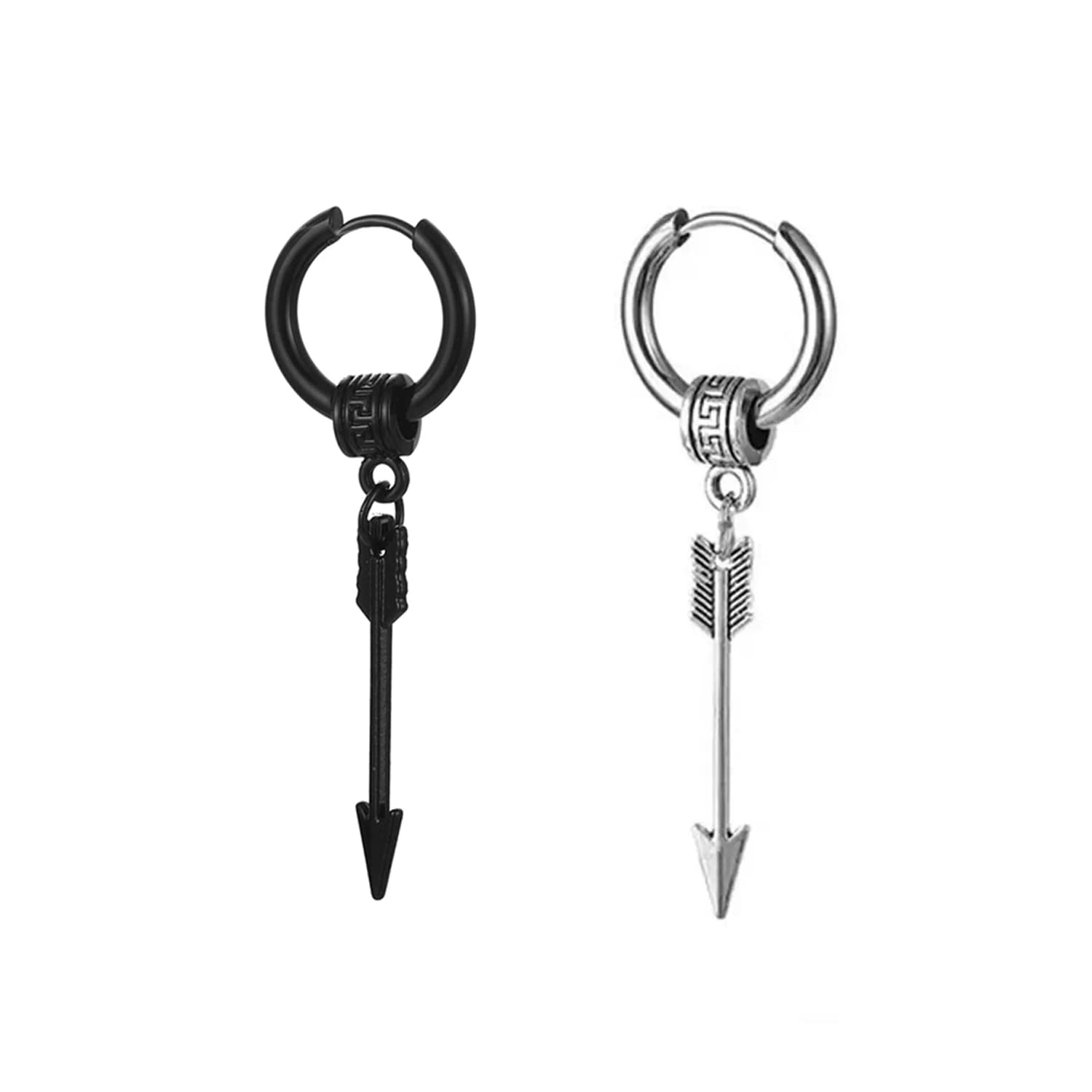 Yellow Chimes Earrings for Men and Boys Pcs Stainless Steel