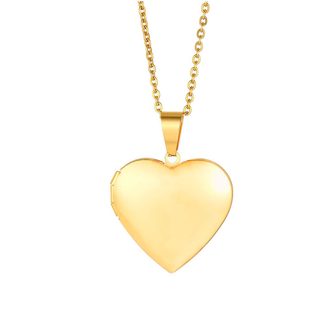 Yellow Chimes Pendant for Women Golden Openable Heart Photo Frame Locket Gift Jewelry Pendant Necklace for Men and Women Valentine Gift for Girls