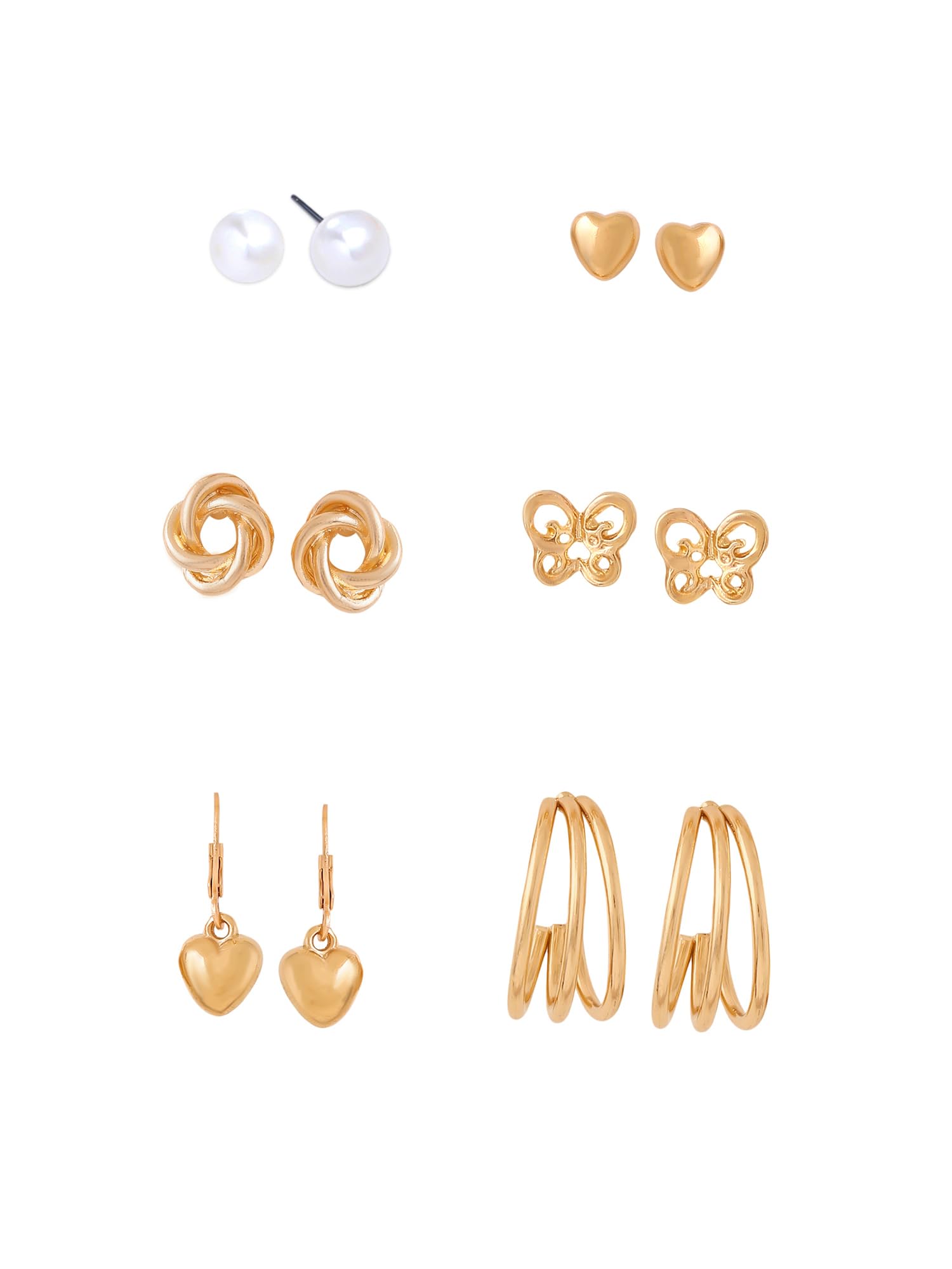 Yellow Chimes Earrings for Women and Girls Fashion Gold Pearls