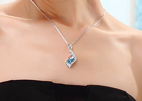 Yellow Chimes Swarovski Elements Dew Drops Designer Pendant for Women & Girls