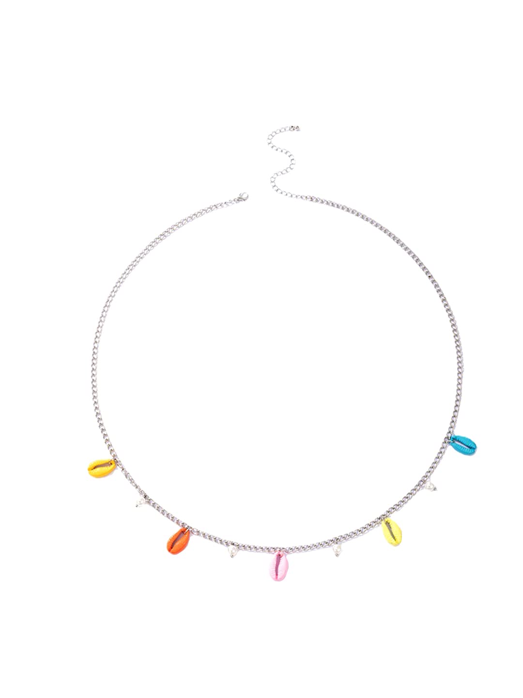 Yellow Chimes Waist Chain for Women and Girls Fashion Hip Chain for Women | Silver Toned Pearl Drop Beach Wear Designed Waist Chain | Birthday Gift for girls and women