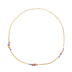 Yellow Chimes Waist Chain for Women Multicolor Stone Studded Golden Color Waist Chain For Women and Girls
