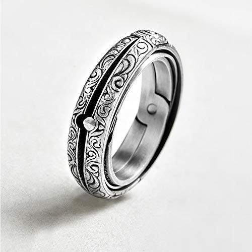 Yellow Chimes Astronomical Sphere Ball Ring Love Proposal Valentines Quirky Ring for Women and Girls (Silver)