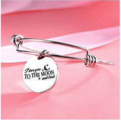 Yellow Chimes Love Message Steel Charm Bracelet for Girls and Women