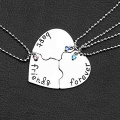 Yellow Chimes Friendship's Day Special 3 Best Friends Forever BFF Combo of 3 Necklace Chain Pendant for Girls Bestie Gift