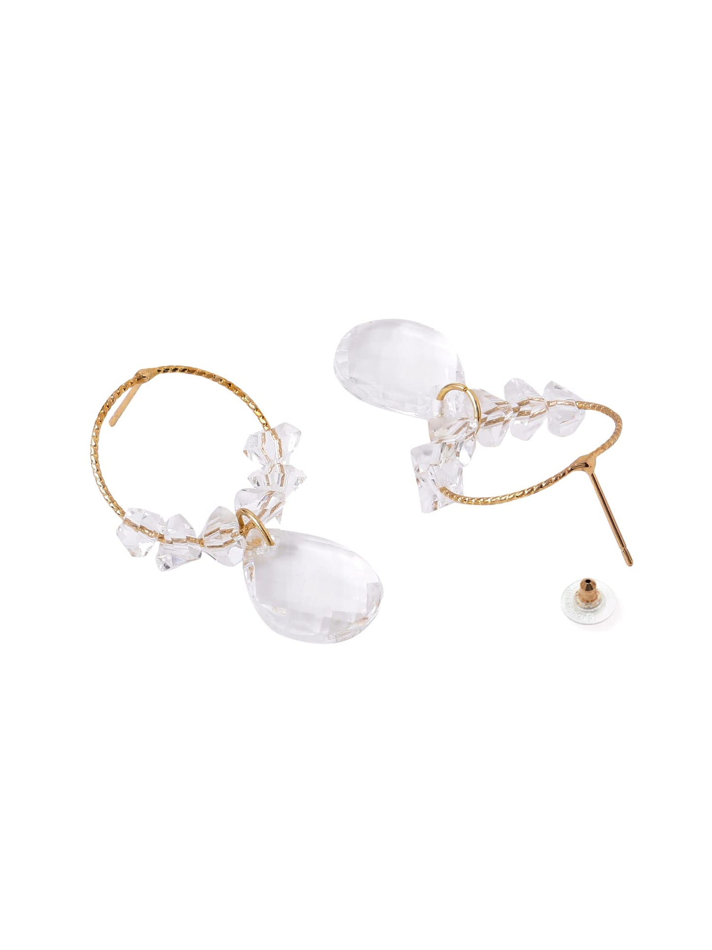 Yellow Chimes Earrings for Women and Girls Drop Earrings for Girls | Gold Toned Crystal Drop Designed Drop Earrings | Birthday Gift for girls and women Anniversary Gift for Wife