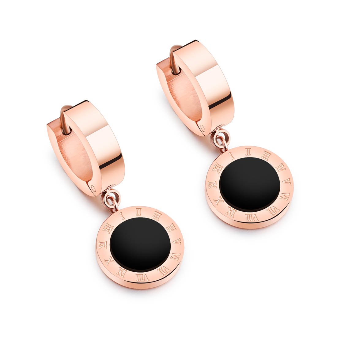 Yellow Chimes Drop Earrings for Women Western Style Stainless Steel Never Fading Rosegold Drop Earrings for Women and Girls.