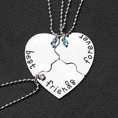 Yellow Chimes Friendship's Day Special 3 Best Friends Forever BFF Combo of 3 Necklace Chain Pendant for Girls Bestie Gift