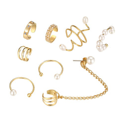Yellow Chimes Earrings for Women and Girls Fashion Golden Ear Cuff | Adjustable Ear Cuffs for Women Cartilage Butterfly Clip on Earrings | Birthday Gift for girls and women Anniversary Gift for Wife