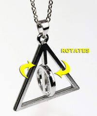 Yellow Chimes Harry Potter Accessories for Girls Famous Harry Potter Merchandiser Deathly Hallows Pendant for Girls and Boy's(Unisex Pendant)