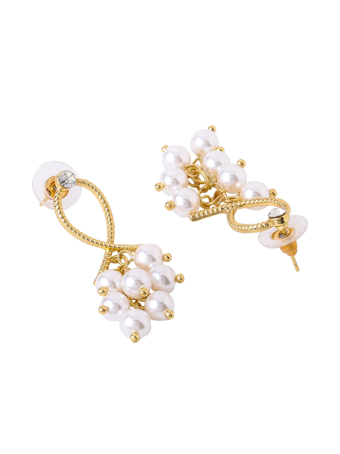 Yellow Chimes Earrings for Women and Girls Drop Earrings for Girls | Gold Toned Pearl Drop Designed Drop Earrings | Birthday Gift for girls and women Anniversary Gift for Wife