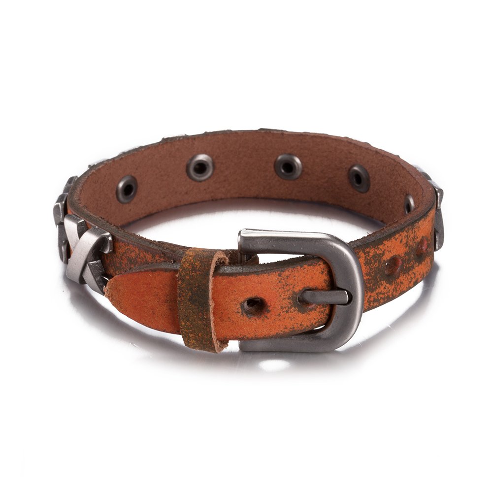 Yellow Chimes Moxie Collection Latest Style Casual Leather Wraps Bracelet for Men and Boys…