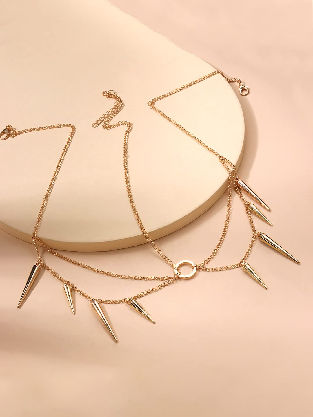 Yellow Chimes Head Chain for Women and Girls | Gold Toned Multilayer Head jewellery for women | Birthday Gift for girls and women Anniversary Gift for Wife