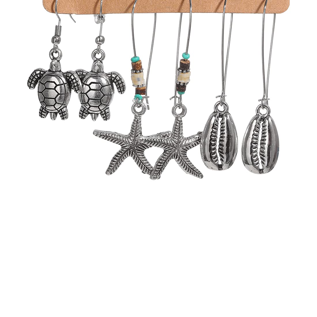 Yellow Chimes Earrings Set for Women Combo of 6 Pairs Oxidised Earrings Ethnic Tear Drop Multicolor Stud and Drop Earrings for Women and Girls.