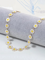 Yellow Chimes Necklace for Women Multilayer Chain Link Designed Necklace for Women and Girls (Style 4)