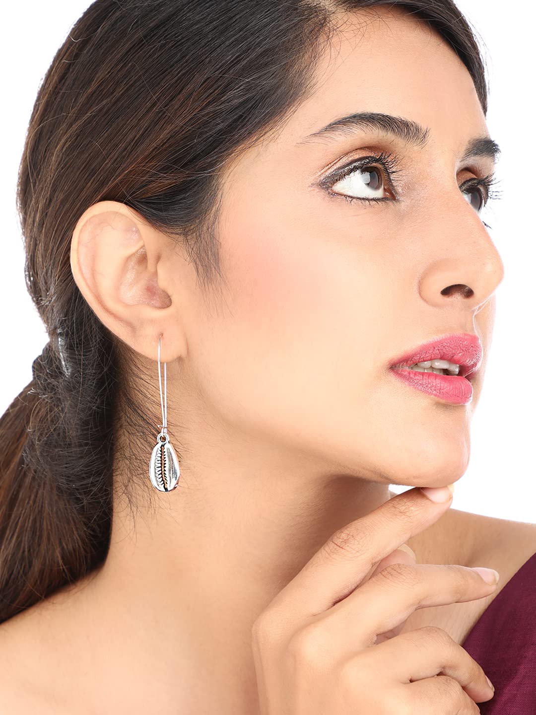 Yellow Chimes Latest Fashion Designs Combo of 12 Pairs Gold Plated Pearl Thread Dangle Stud Hoop Earrings Set for Women and Girls, Medium