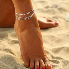 Yellow Chimes Anklets for Women Fashion Crystal Anklets Silver Plated Chain Crystal Anklet for Girls and Women.