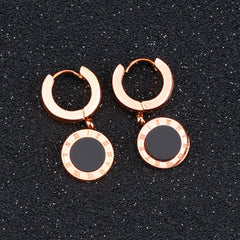 Yellow Chimes Drop Earrings for Women Western Style Stainless Steel Never Fading Rosegold Drop Earrings for Women and Girls.