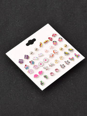 Melbees by Yellow Chimes Stud Earrings for Girls Combo of 20 Pairs Cute Little Stud Earrings Combo For Girls