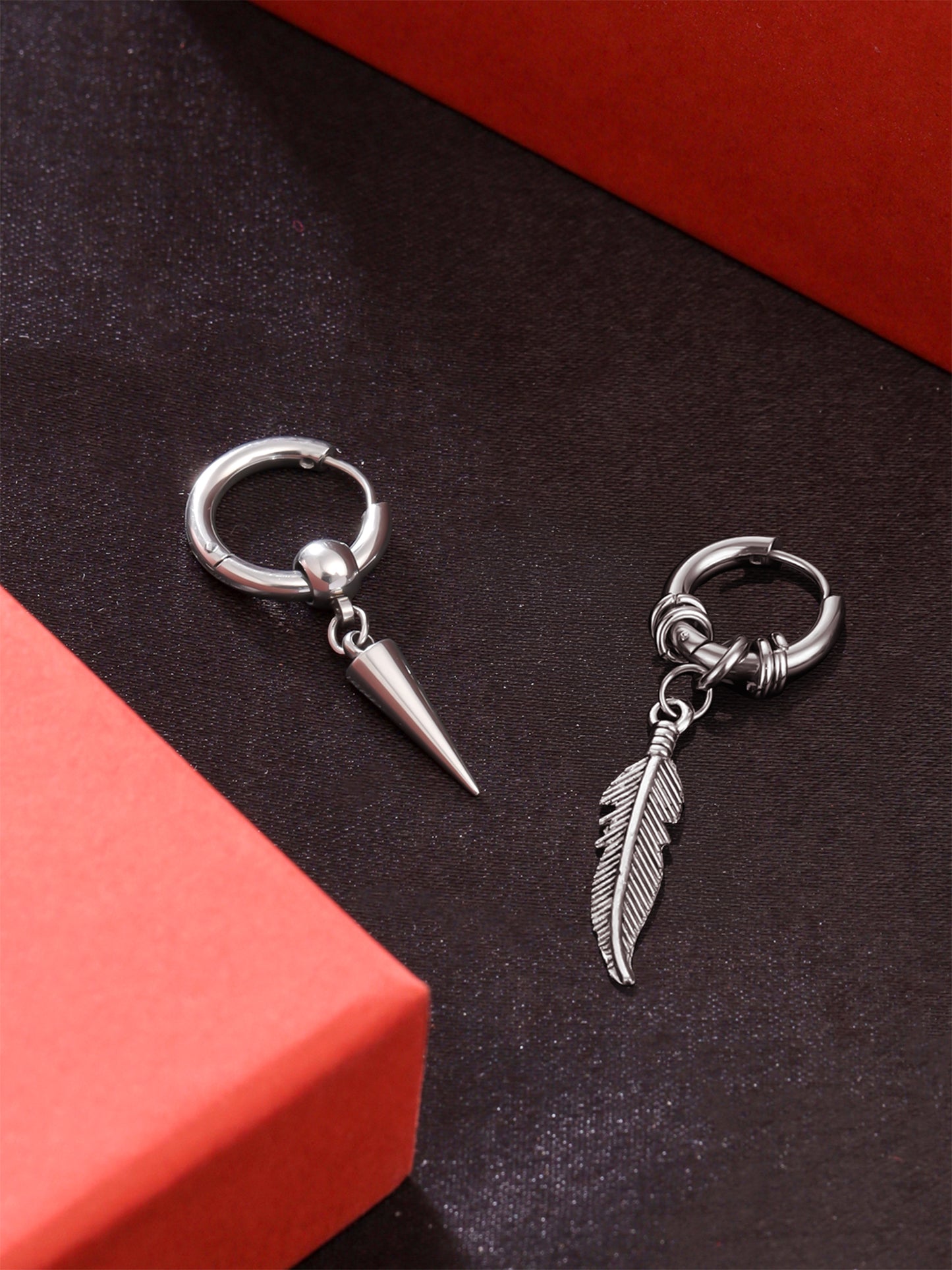 Yellow Chimes Earrings for Men and Boys Fashion Hoop Earrings