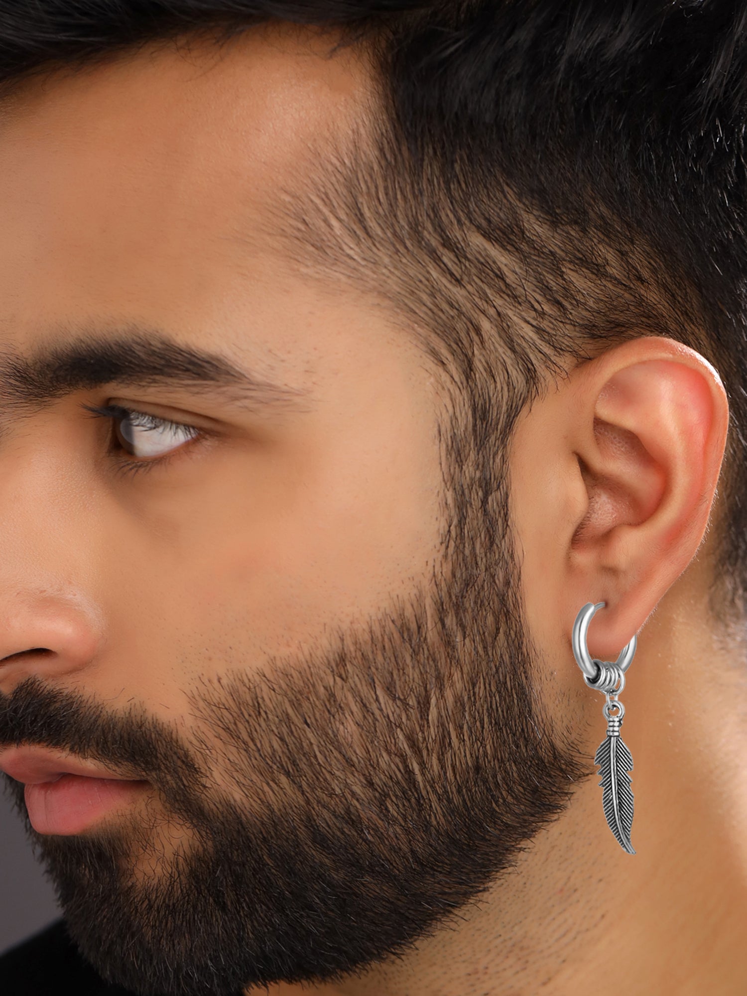 Yellow Chimes Earrings for Men and Boys Fashion Hoop Earrings