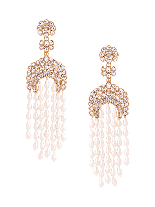 Yellow Chimes gold earrings - for special occasions