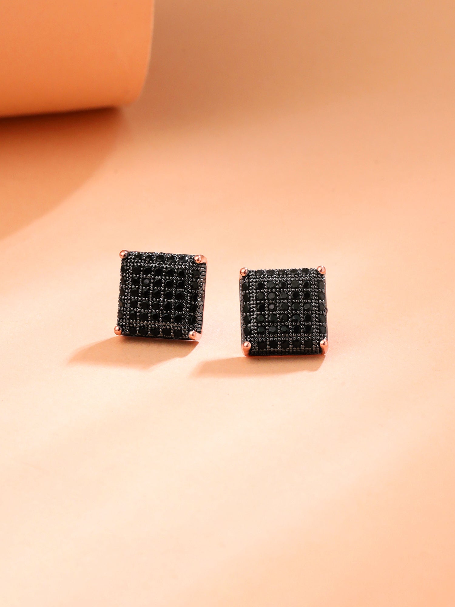 Yellow Chimes men's fashion accessory - versatile black studs