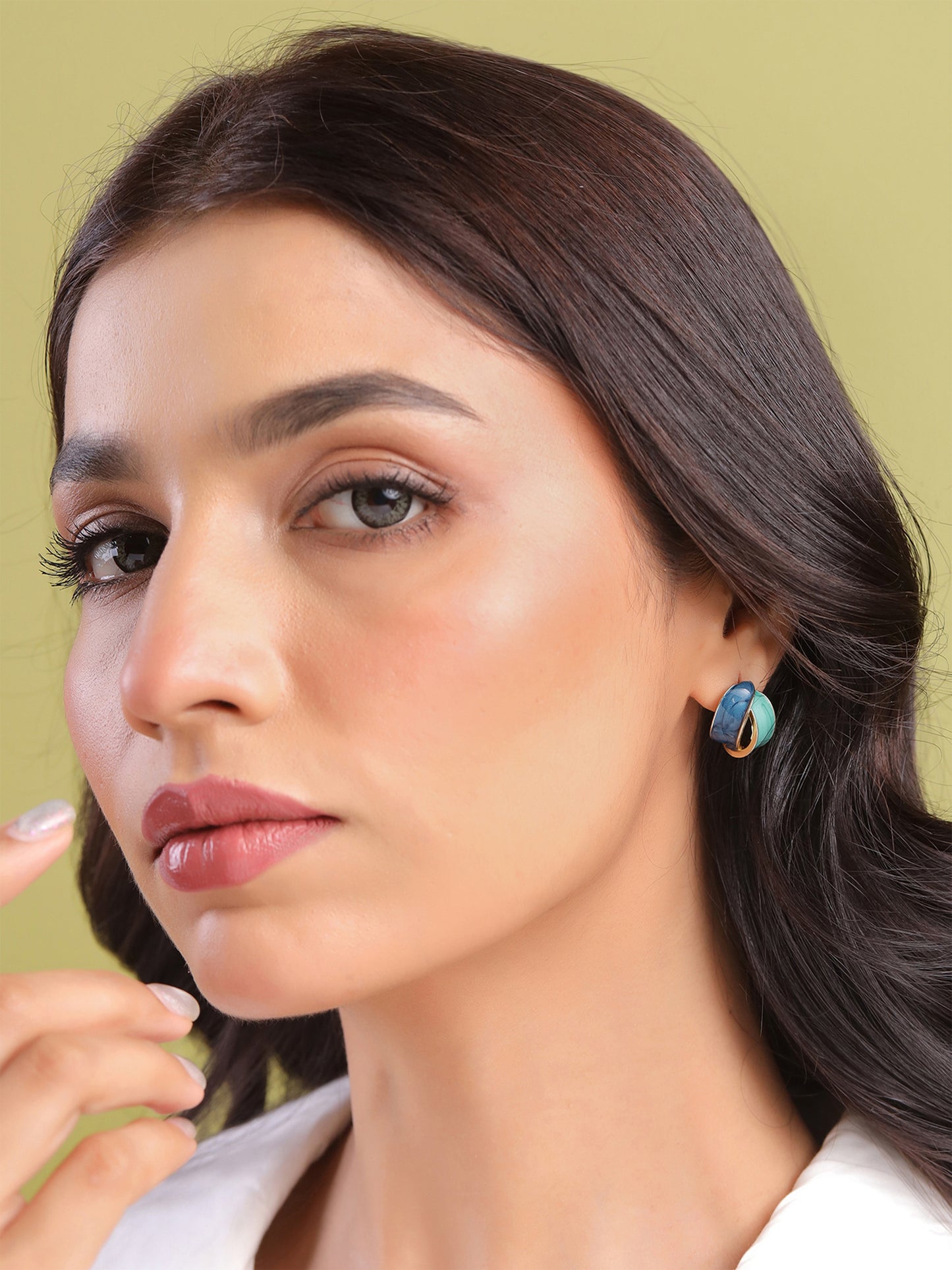 Yellow Chimes Enamel Earrings Set - Ideal Gift for Women