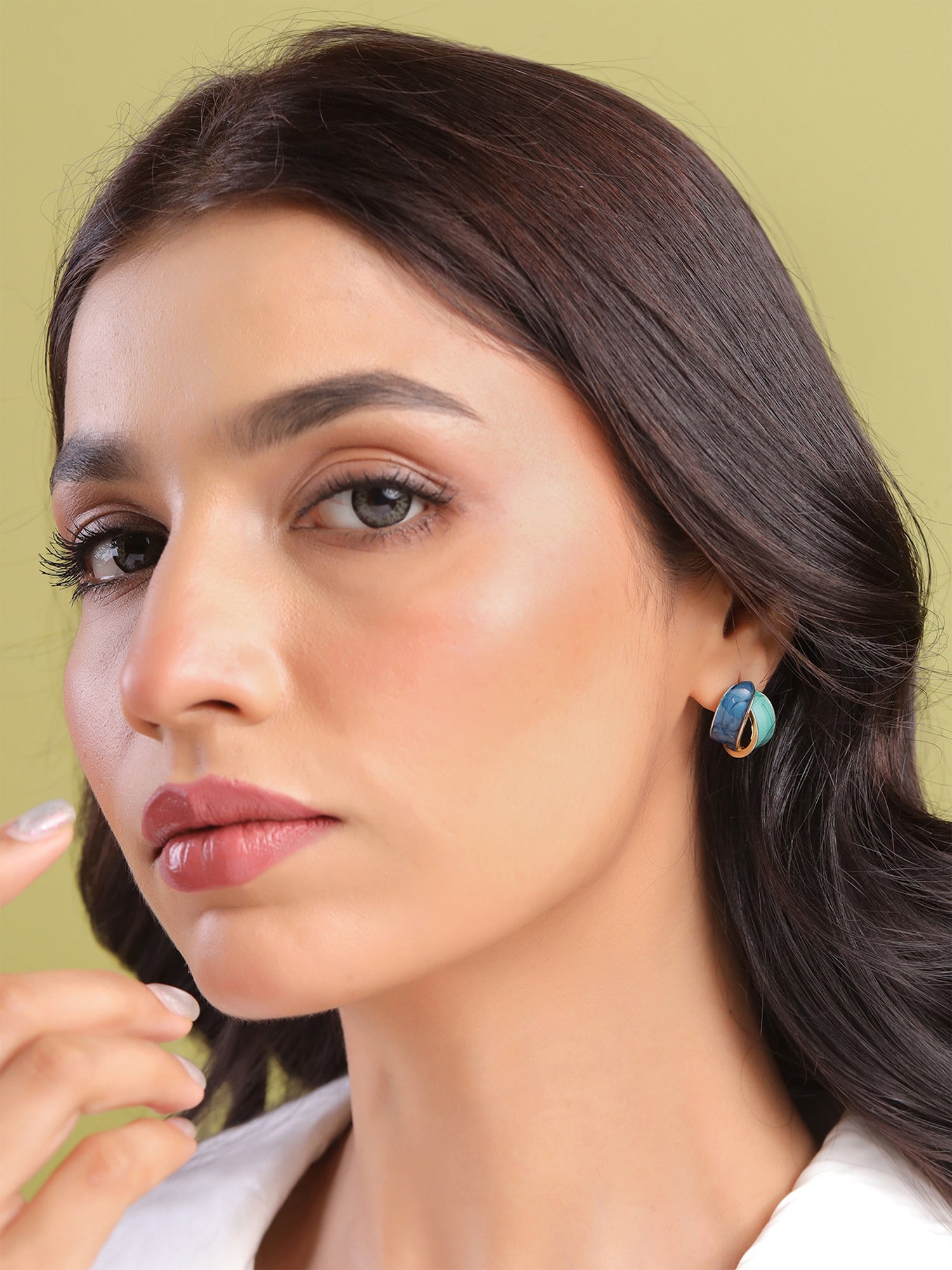 Yellow Chimes Enamel Earrings Set - Ideal Gift for Women