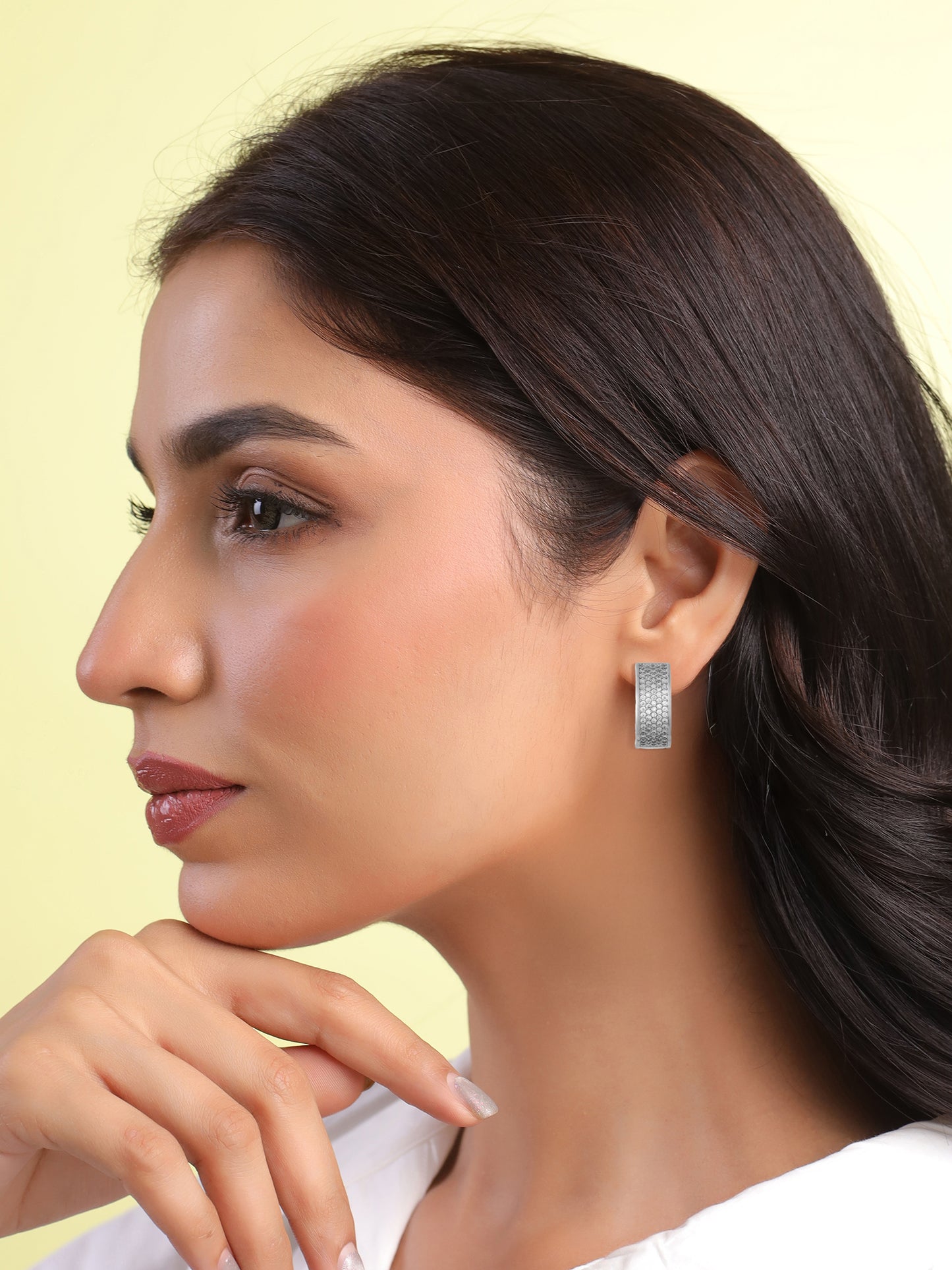 Yellow Chimes stylish hoop earrings - gift for loved ones