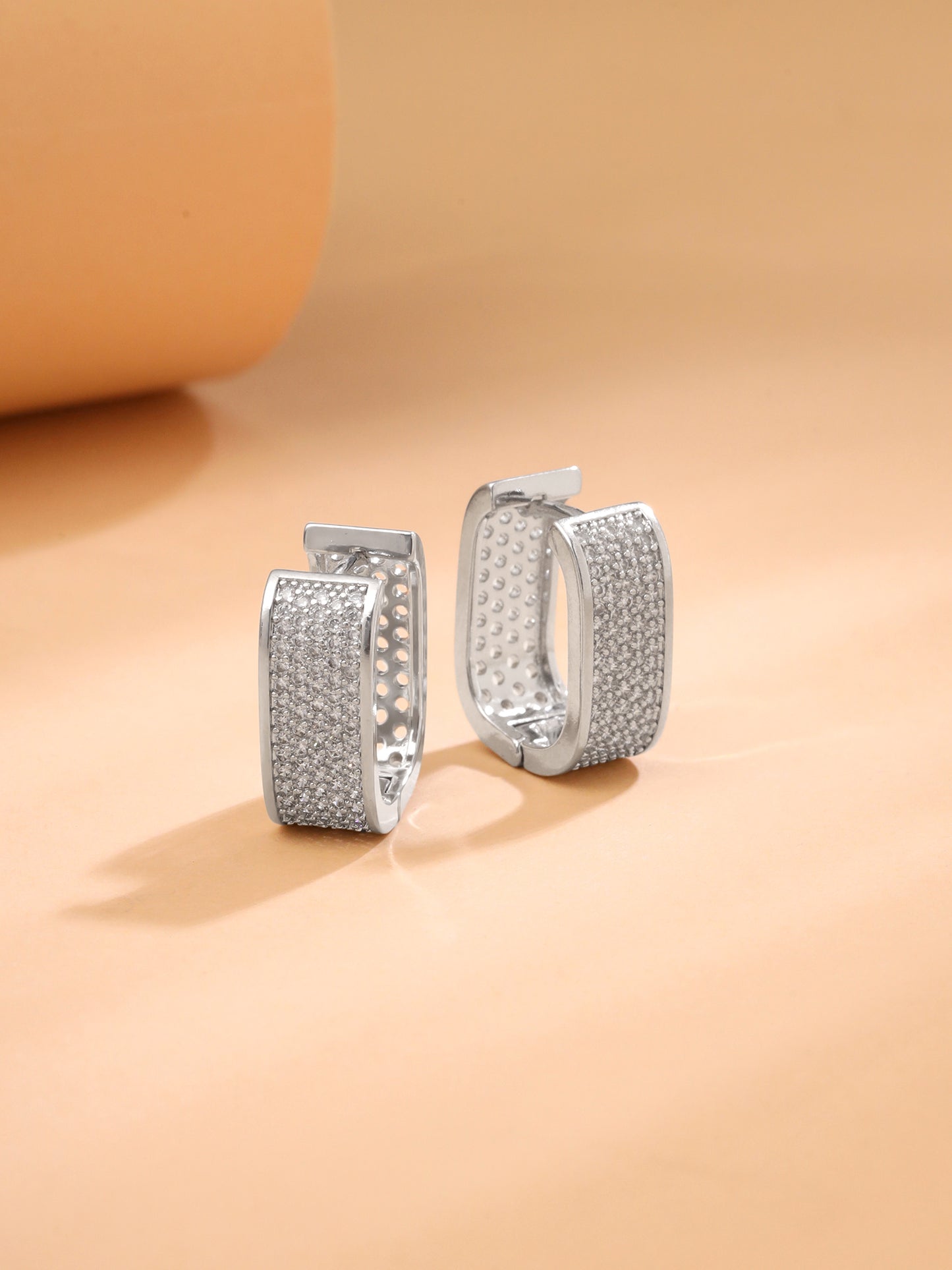 Yellow Chimes elegant small hoop earrings - party accessory