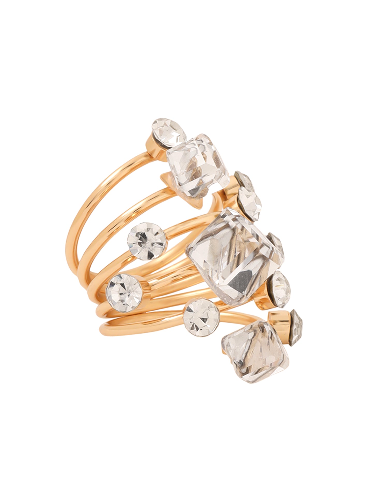 Yellow Chimes Adjustable Ring - Fashionable Jewelry Piece