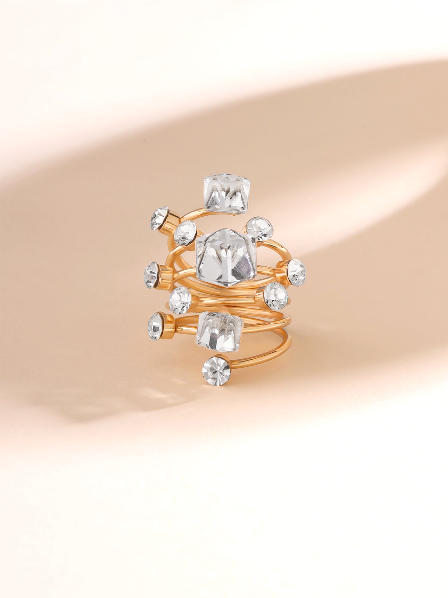 Yellow Chimes Resizable Golden Ring - Perfect Birthday Gift