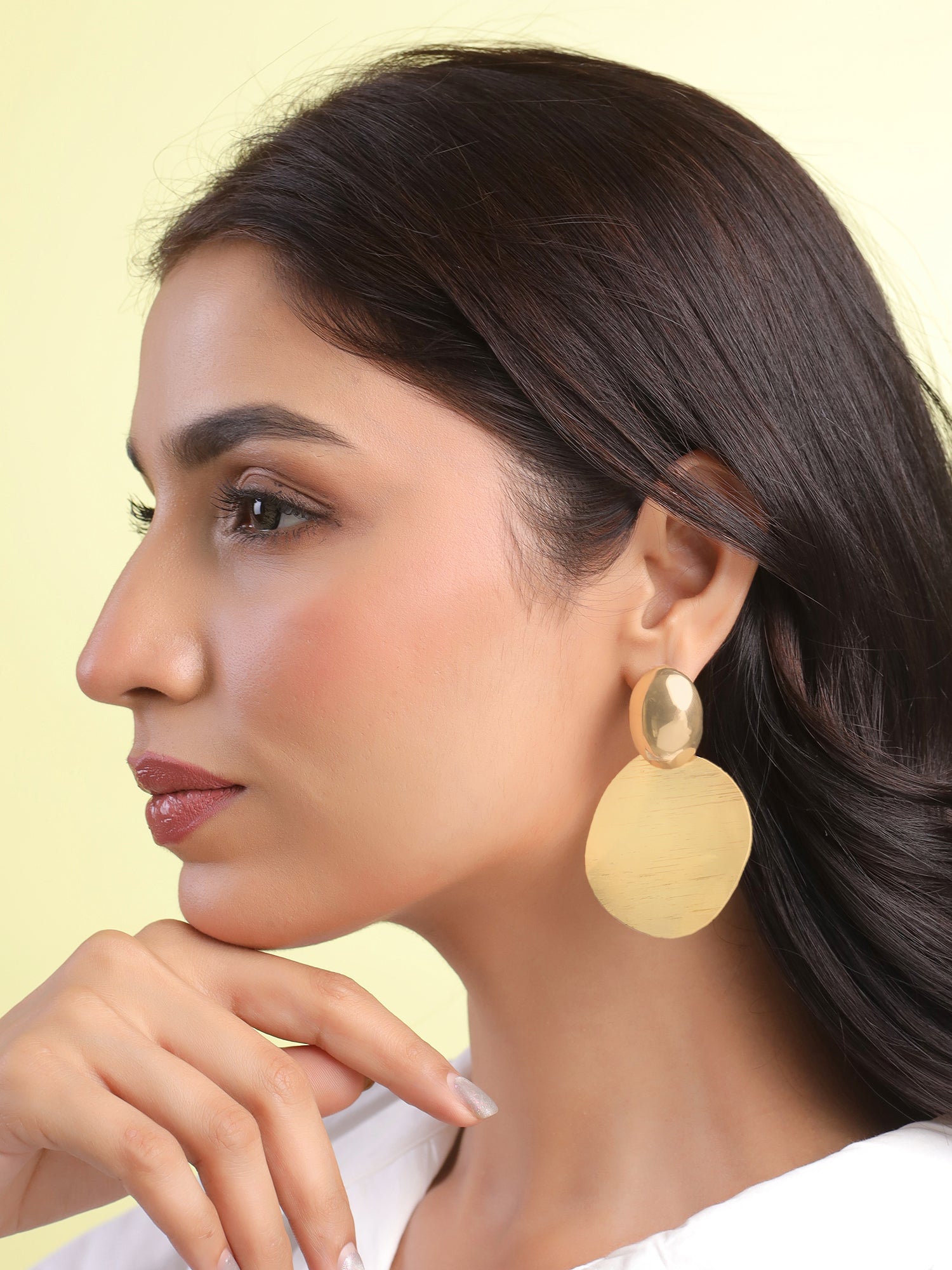 Yellow Chimes earrings - lightweight fashion