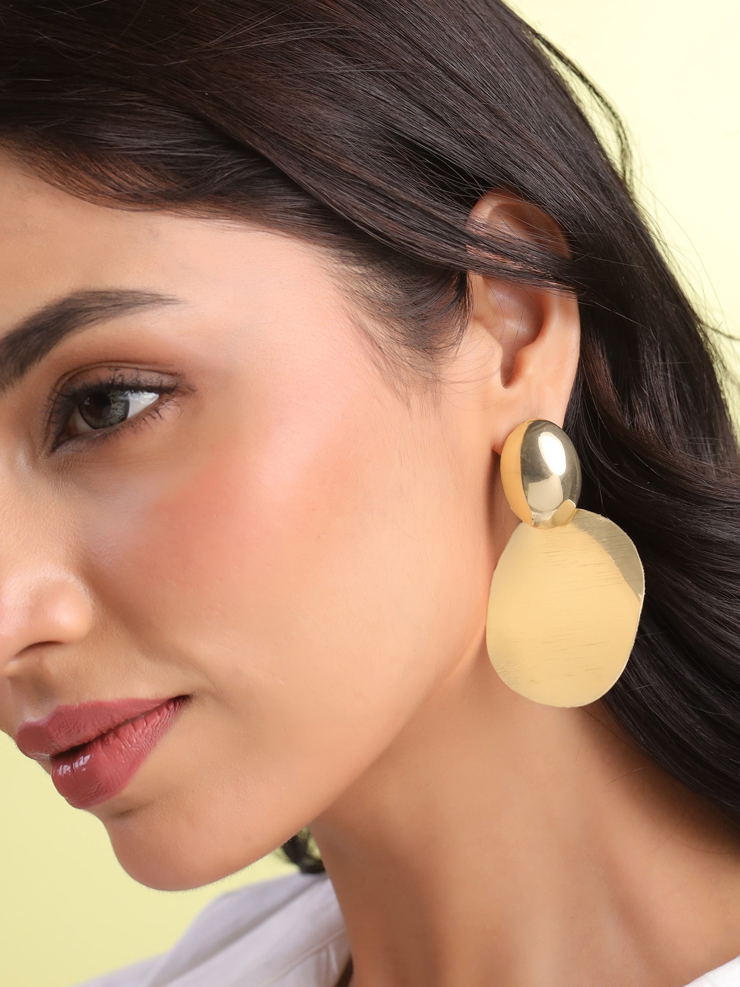 Yellow Chimes earrings - casual day style