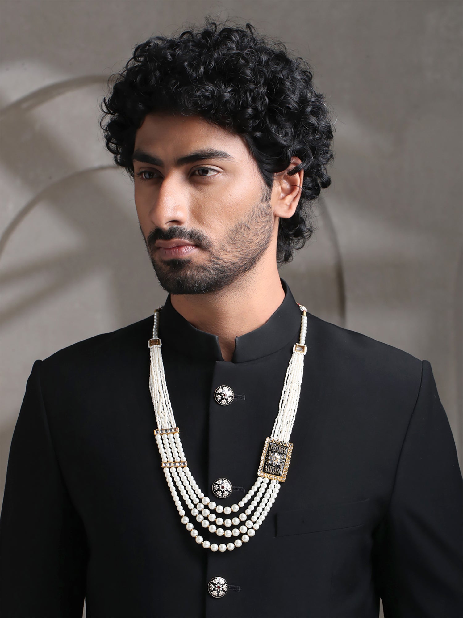 Yellow Chimes adjustable necklace - Versatile groom accessory