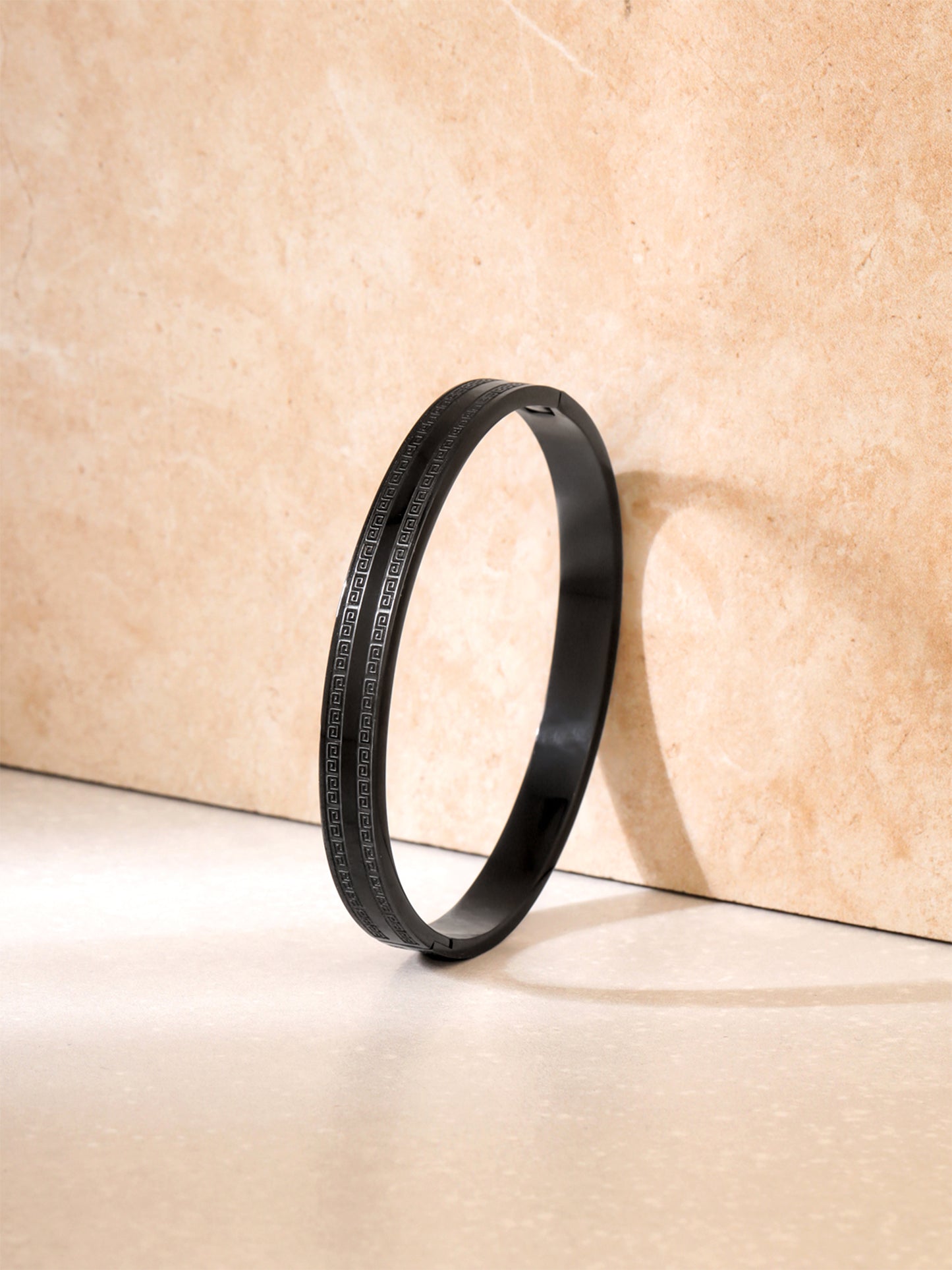 Yellow Chimes Black Kada Bracelet - Versatile fashion statement