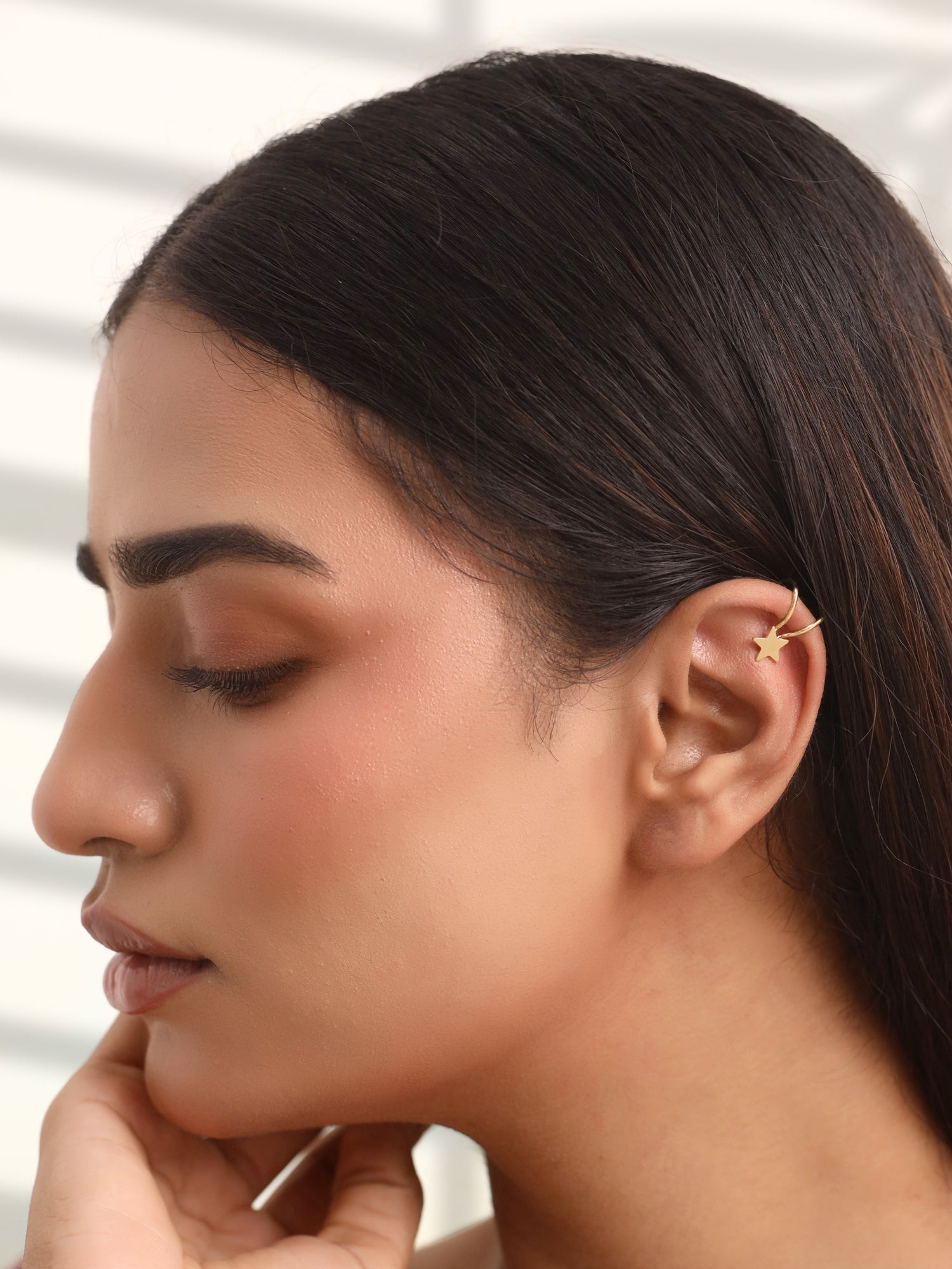 Yellow Chimes Earrings for Women Girls Fashion Gold Ear Cuff