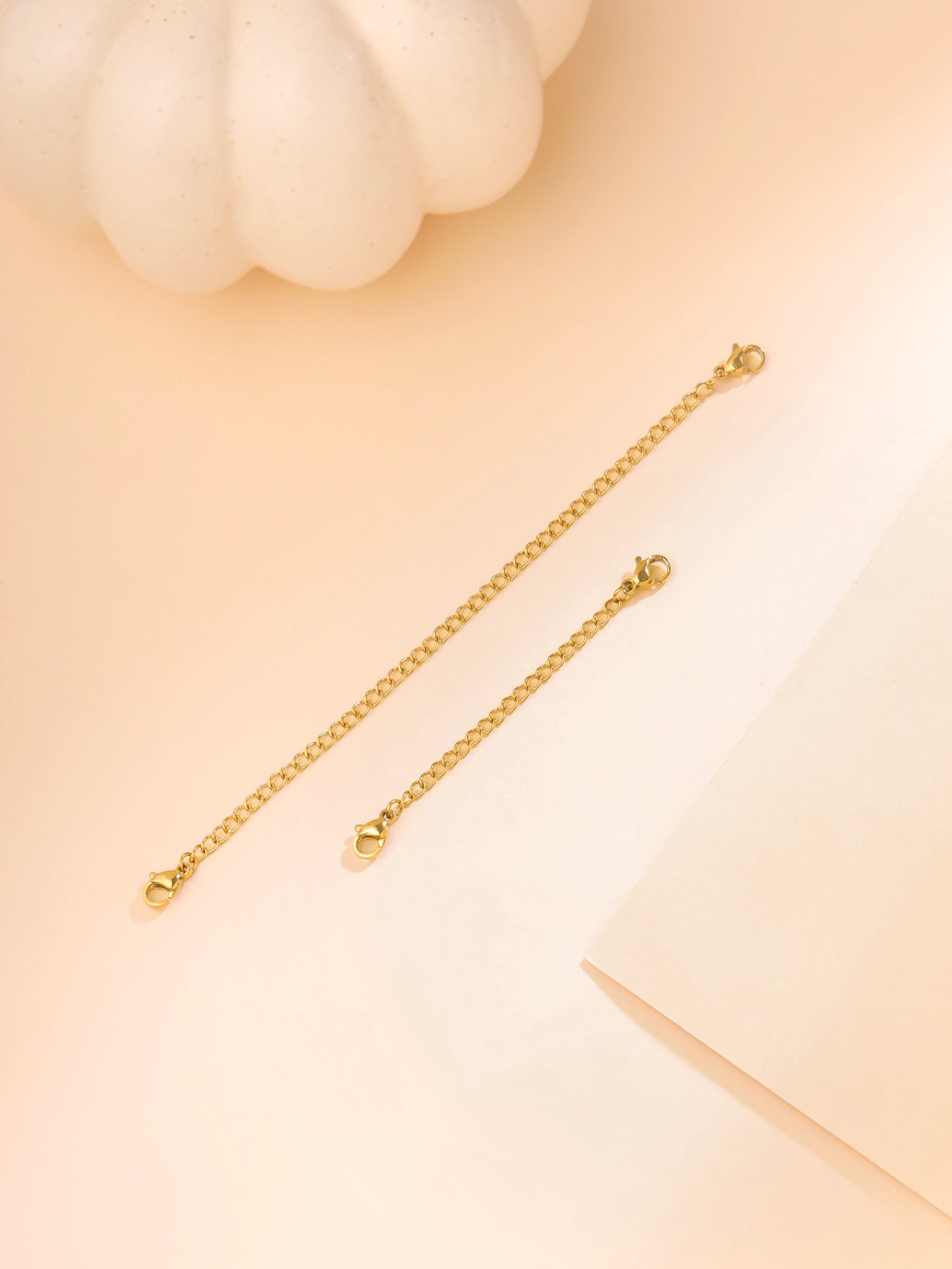 Yellow Chimes chain extender set - stylish and durable