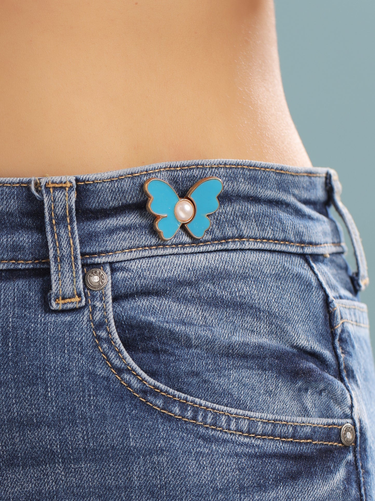 Yellow Chimes non-piercing nose ring - everyday fashion statement