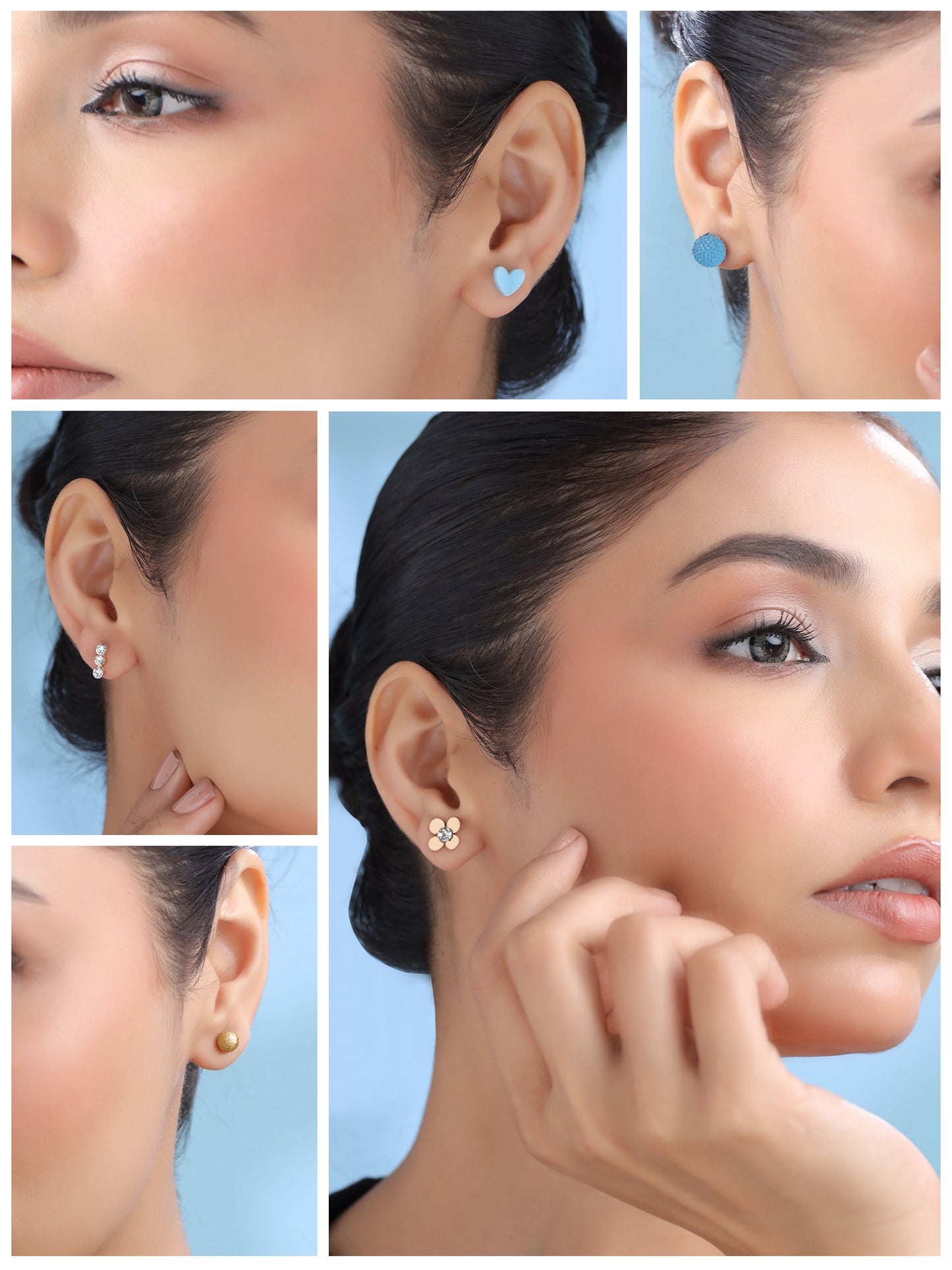 Yellow Chimes gold earrings - fashionable young girls accessory