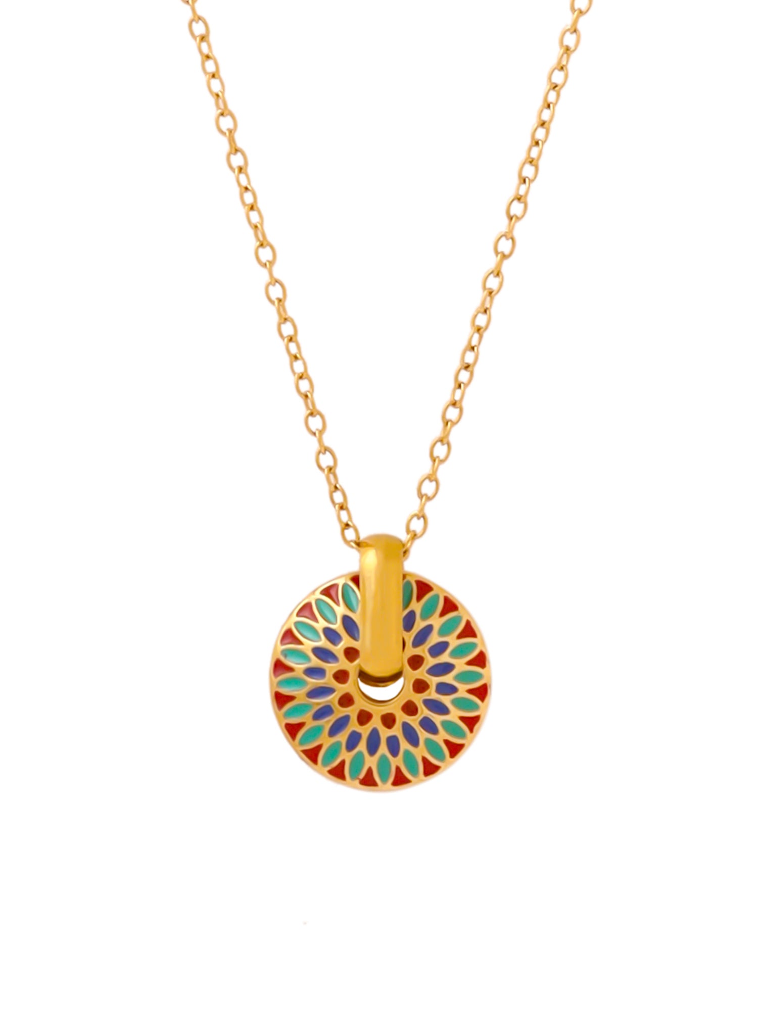 Yellow Chimes gold plated chain necklace - Adjustable fit