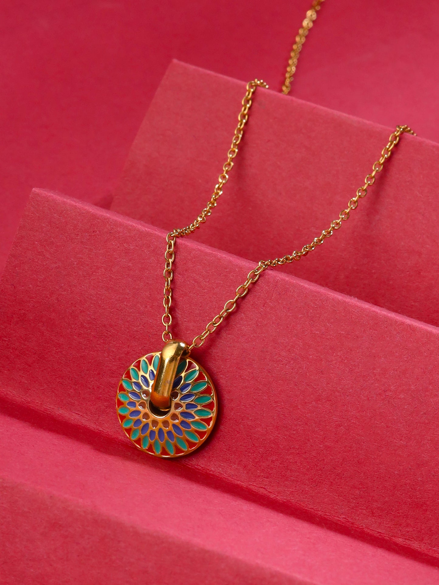 Yellow Chimes gold plated chain necklace - Versatile jewelry piece