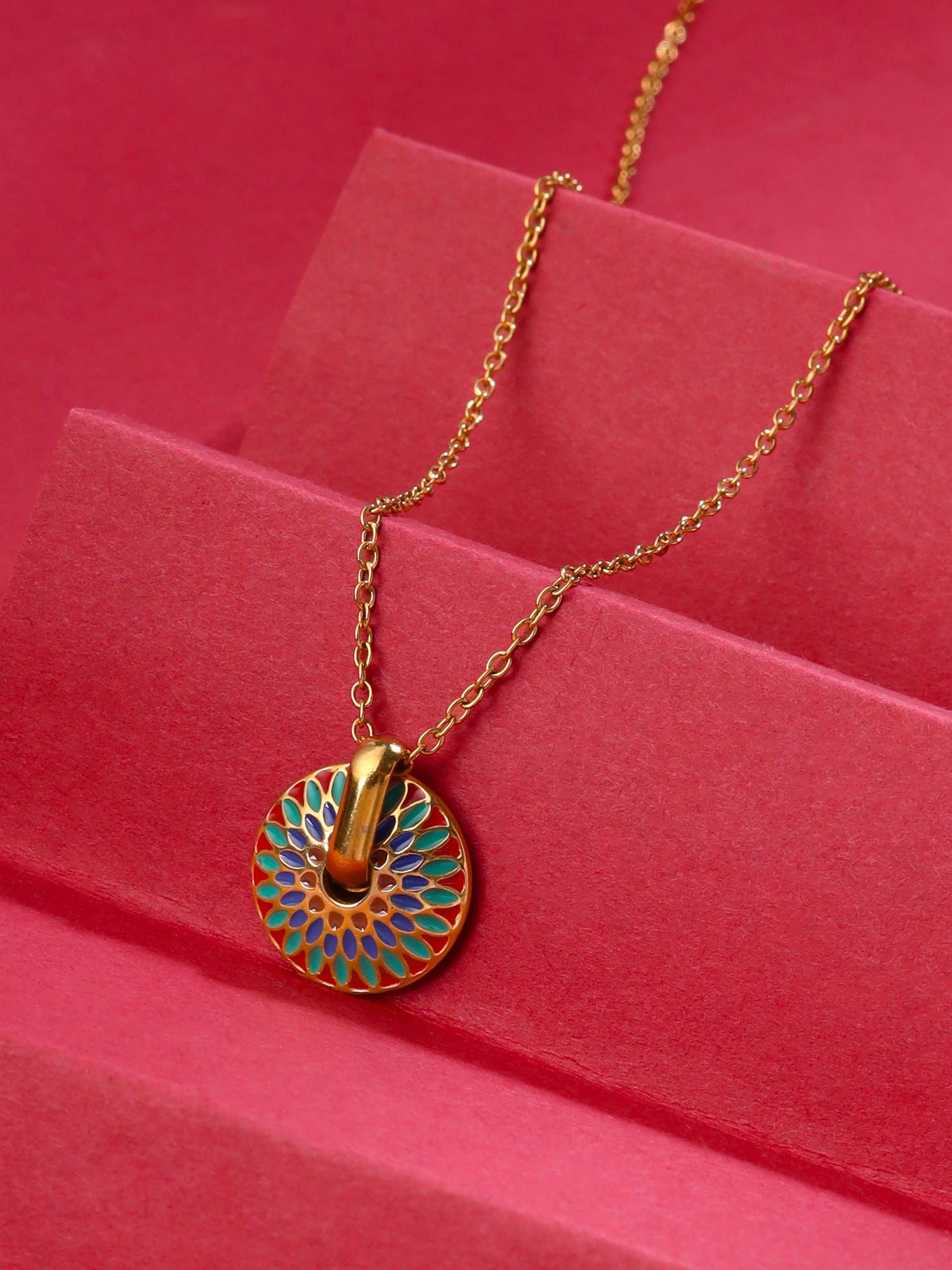 Yellow Chimes gold plated chain necklace - Versatile jewelry piece
