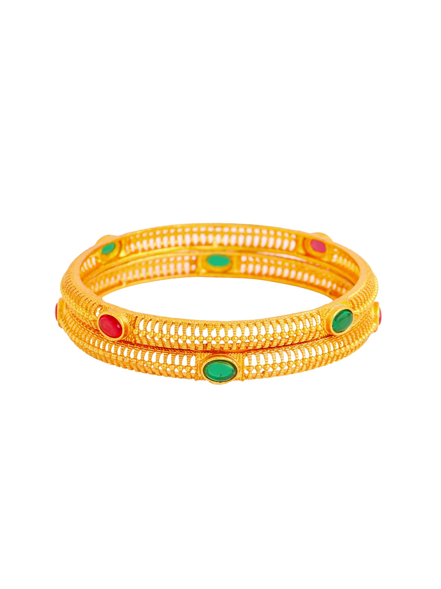 Yellow Chimes gold plated bangles - Daily wear accessory