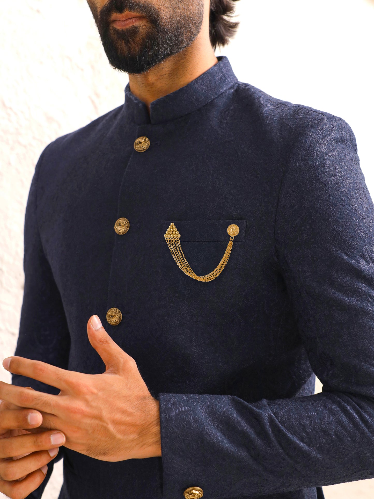 Yellow Chimes Gold Plated Men's Brooch Pin - Casual Style Enhancement