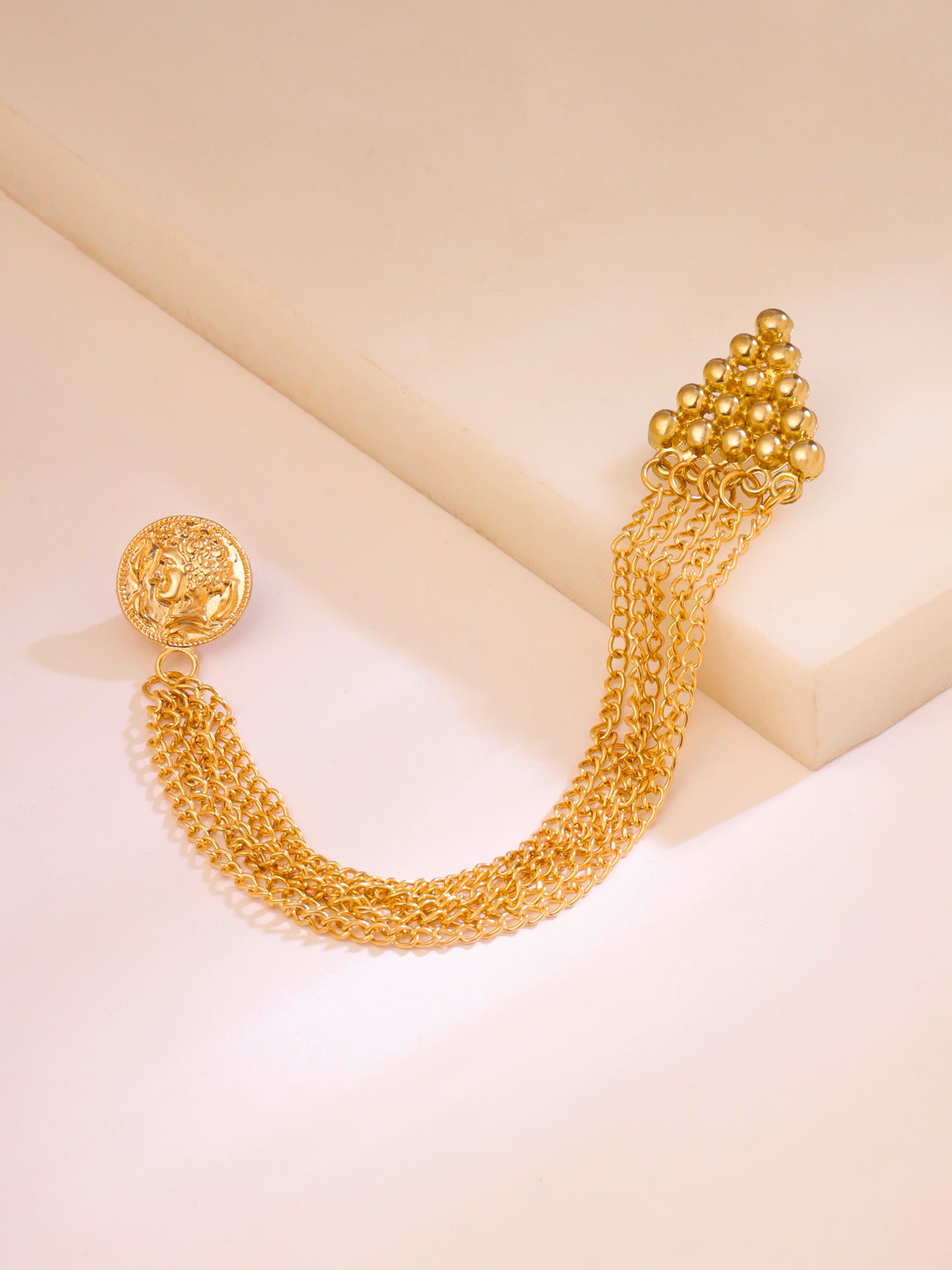 Yellow Chimes gold plated brooch - Perfect for weddings