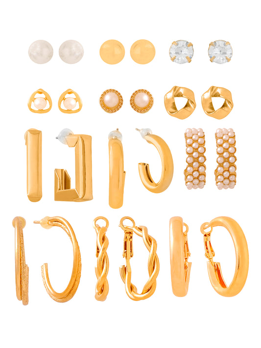 Yellow Chimes gold plated earrings - chic style for every outfit