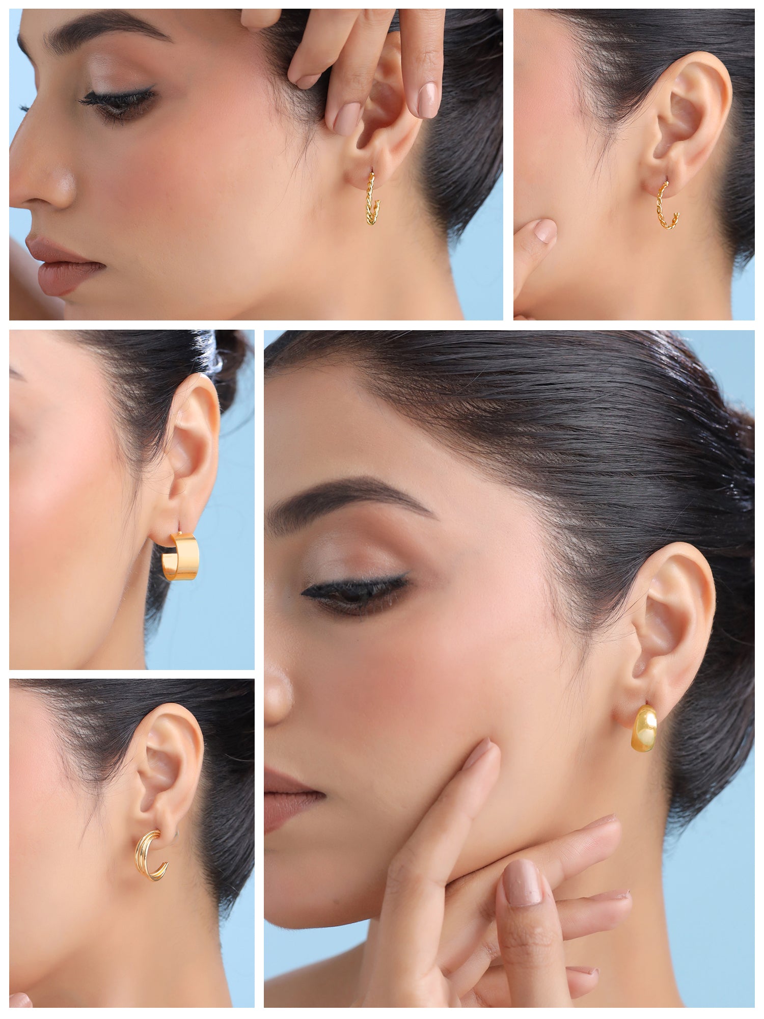 Yellow Chimes hoop earrings - lightweight comfort for all-day use